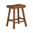 Jackson 24in Saddle Barstool - Medium Oak finish