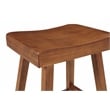Jackson 24in Saddle Barstool - Medium Oak finish