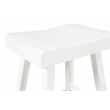 Jackson 24in Saddle Barstool -White