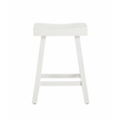 Jackson 24in Saddle Barstool -White