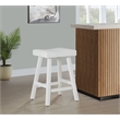 Jackson 24in Saddle Barstool -White