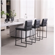 Home 2 Office London Stackable Barstool set of 3 Black Finish Stacking Modern
