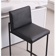 Home 2 Office London Stackable Barstool set of 3 Black Finish Stacking Modern