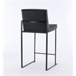 Home 2 Office London Stackable Barstool set of 3 Black Finish Stacking Modern