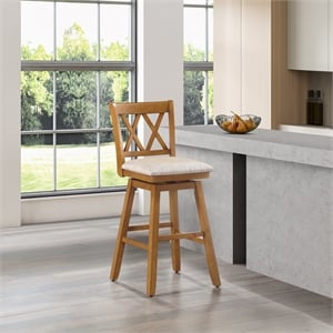 29&quot Brookline Swivel Barstool in Oak