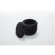 Home 2 Office Round Black Cow Fur Sorage Ottoman Stool