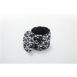 Home 2 Office Round Black and White Sorage Cow Print Storage Ottoman Stool