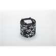 Home 2 Office Round Black and White Sorage Cow Print Storage Ottoman Stool