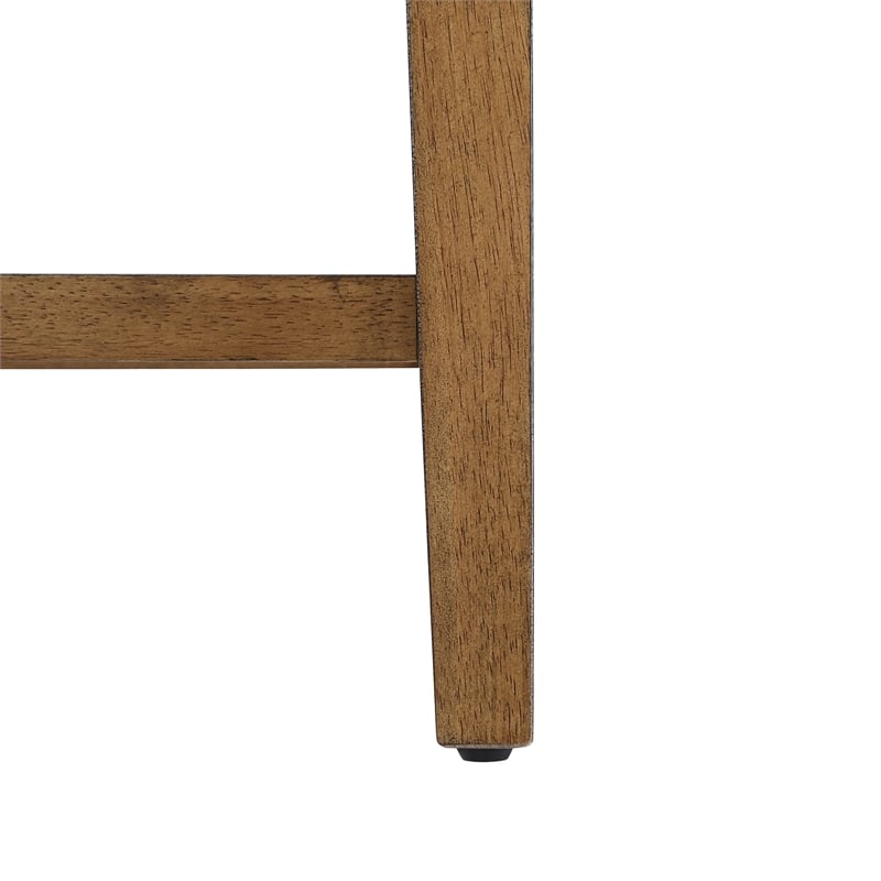 Home 2 Office 24in Walker Swivel Barstool in Medium Oak Finish