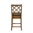 Home 2 Office 24in Walker Swivel Barstool in Medium Oak Finish