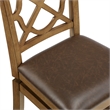 Home 2 Office 24in Walker Swivel Barstool in Medium Oak Finish