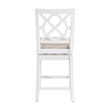 Home 2 Office 24in Walker Swivel Barstool in White