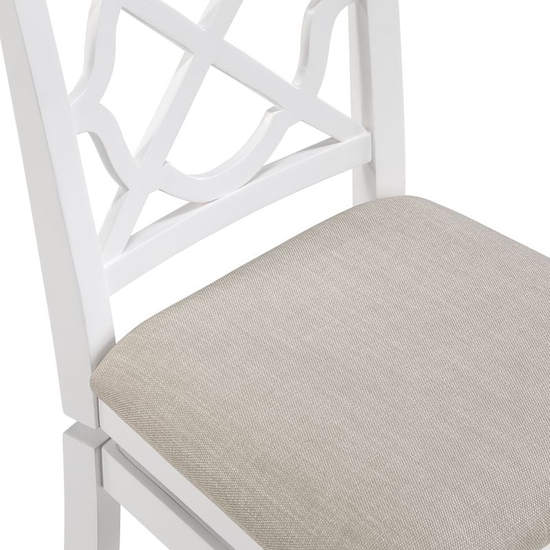 Home 2 Office 24in Walker Swivel Barstool in White