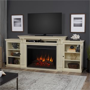 Real Flame Valmont Entertainment Center Electric Fireplace Dark