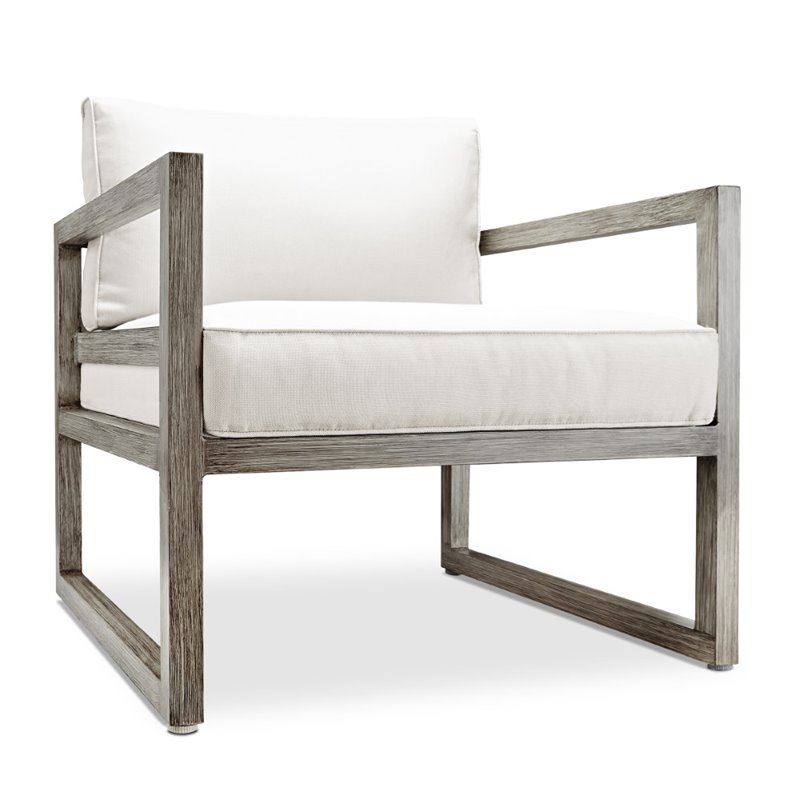 Real Flame Monaco Patio Chair In Brushed Antique White Set Of 2 Real Flame Monaco Patio Chair In Brushed Antique White Set Of 2