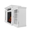 Real Flame Calie TV Stand with Electric Fireplace in White