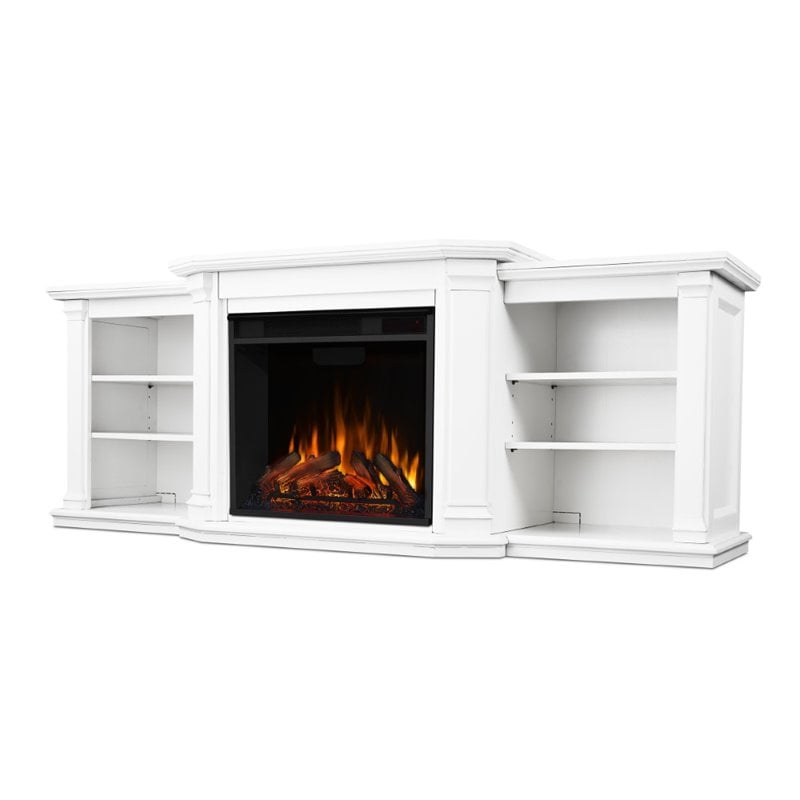 Real Flame Velmont Electric Fireplace Entertainment Unit in White