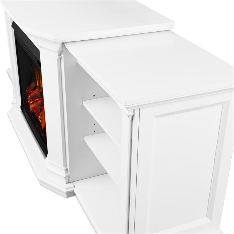 Real Flame Velmont Electric Fireplace Entertainment Unit in White