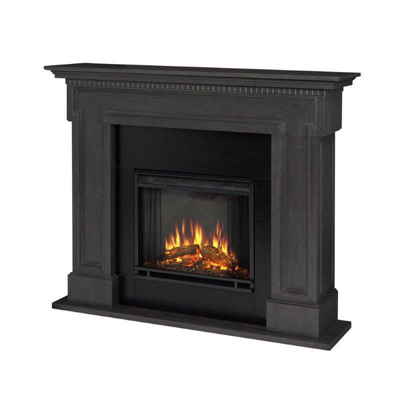 Real Flame Thayer Electric Fireplace in Gray - 5010E-GRY