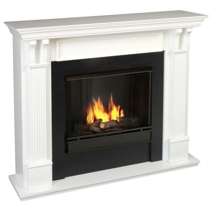 Real Flame Ashley Gel Fuel Fireplace In White Finish 7100 W Real Flame Ashley Gel Fuel Fireplace In White Finish