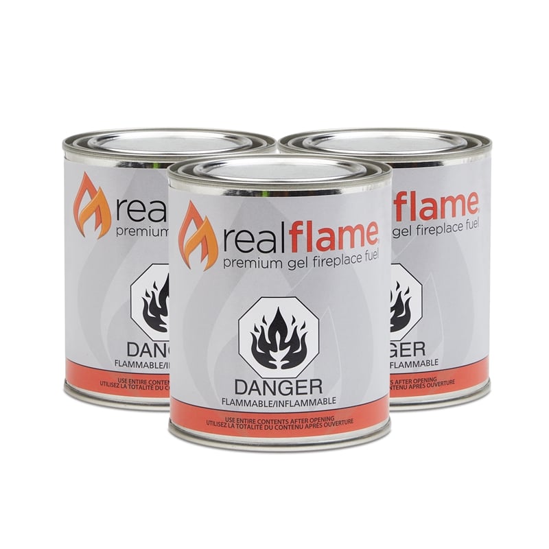 Real Flame 13 oz Gel Fuel 12 Pack for Fireplace