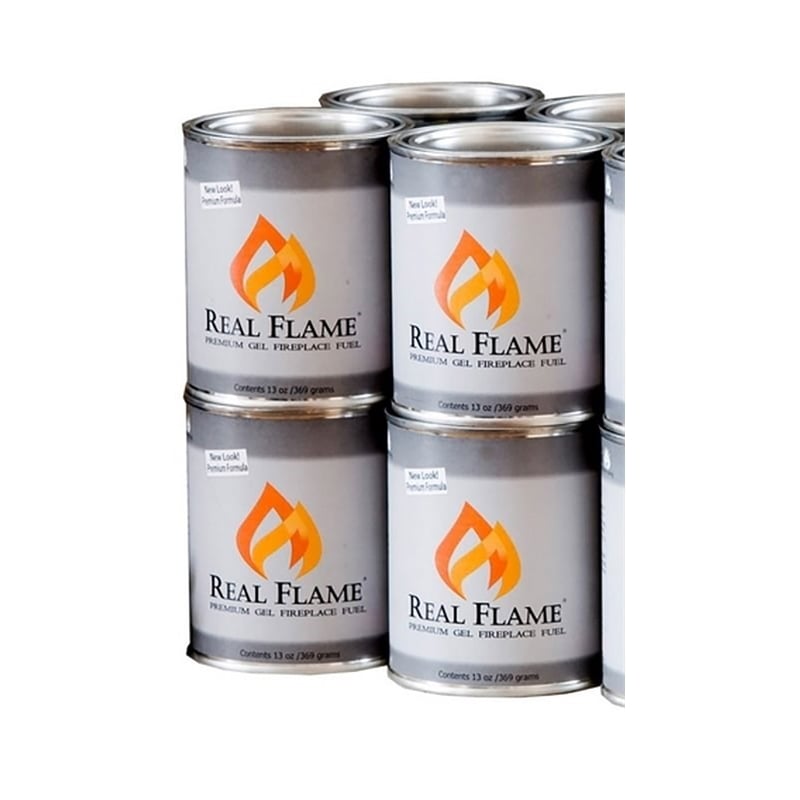 Real Flame 13 oz Gel Fuel 12 Pack for Fireplace