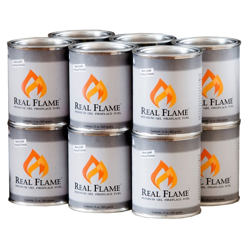 Real Flame 13 oz Gel Fuel 12 Pack for Fireplace