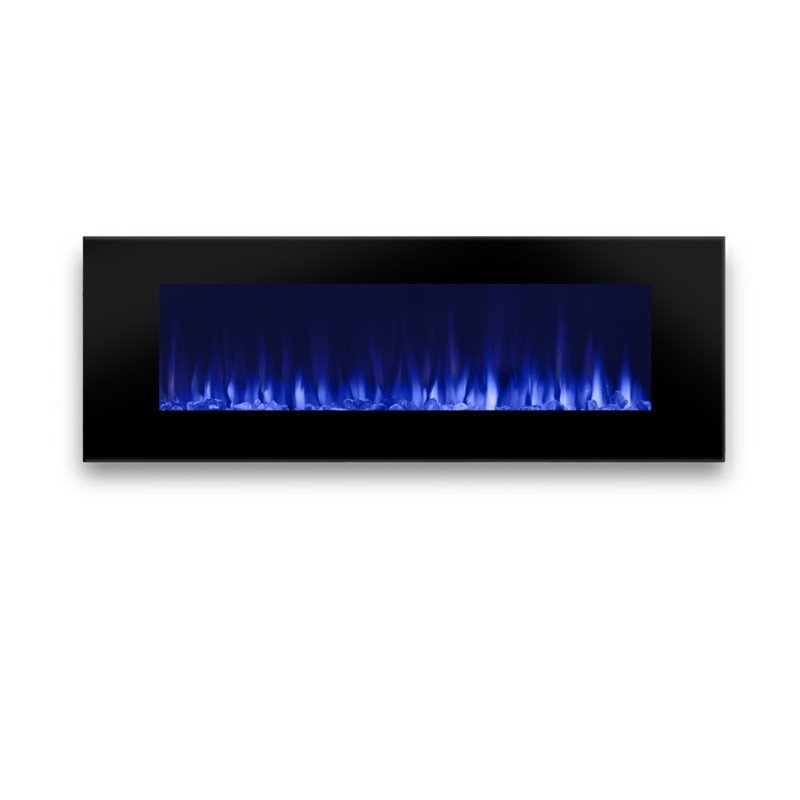 Real Flame DiNatale Wall Mounted Electric Fireplace in Black