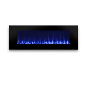 real flame dinatale wall mounted electric fireplace in black