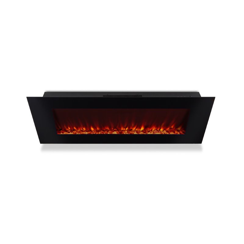 Real Flame DiNatale Wall Mounted Electric Fireplace in Black