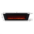 Real Flame DiNatale Wall Mounted Electric Fireplace in Black