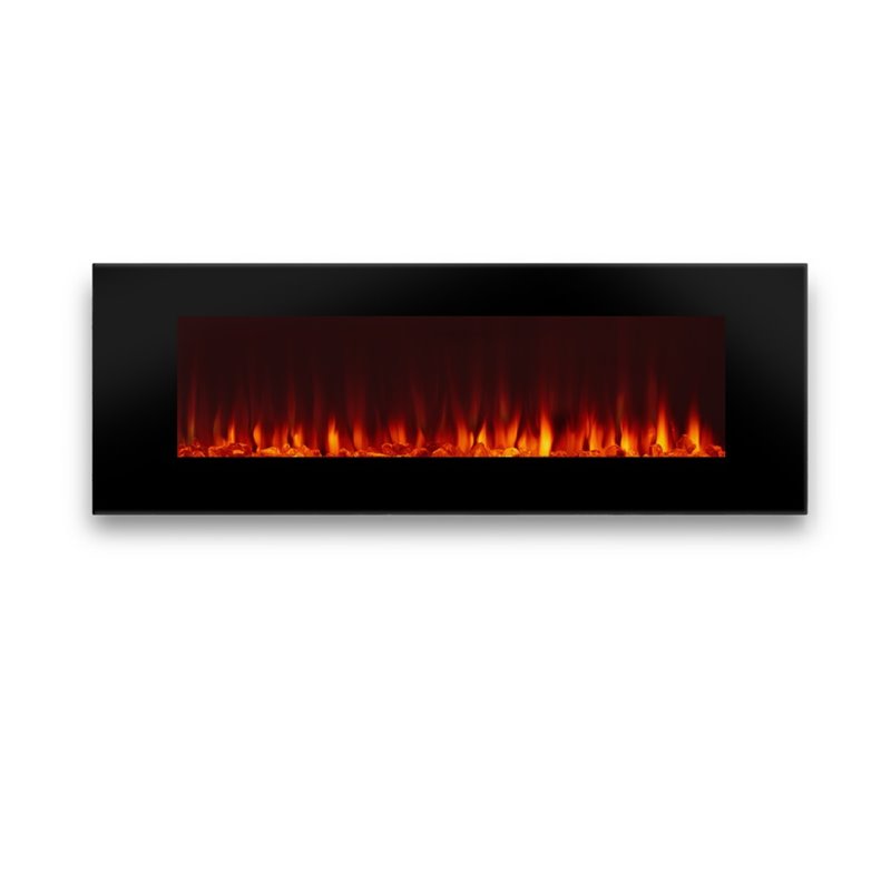 Real Flame DiNatale Wall Mounted Electric Fireplace in Black
