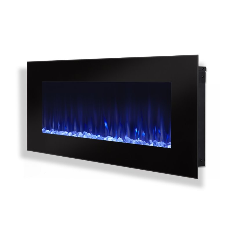 Real Flame DiNatale Wall Mounted Electric Fireplace in Black