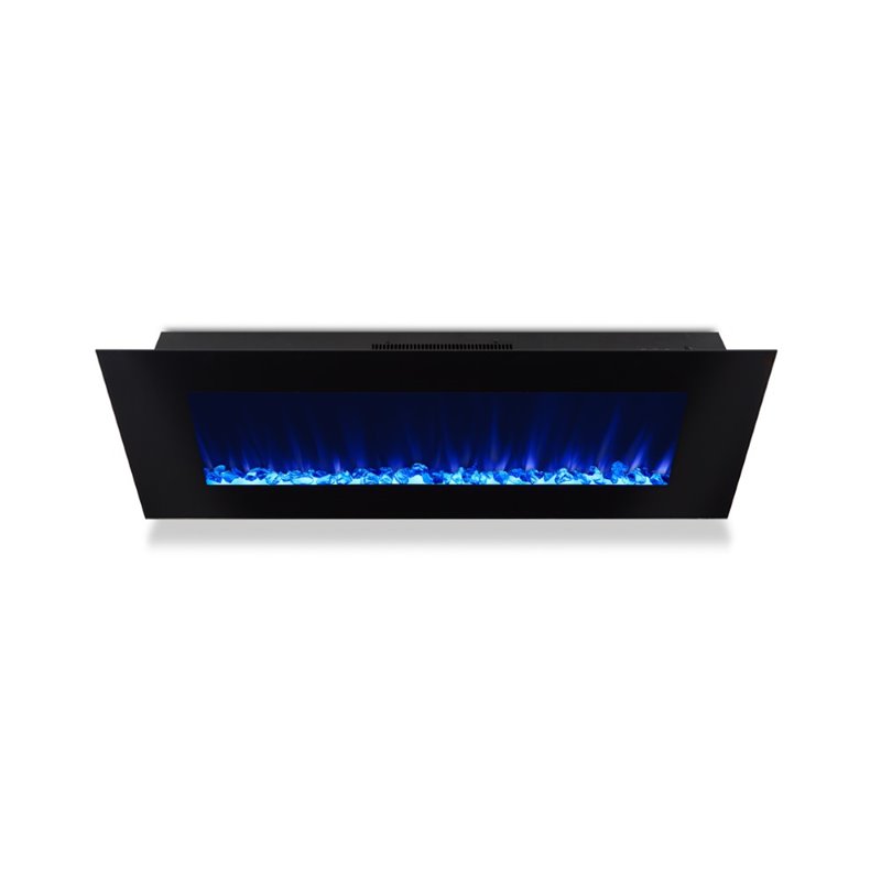 Real Flame DiNatale Wall Mounted Electric Fireplace in Black