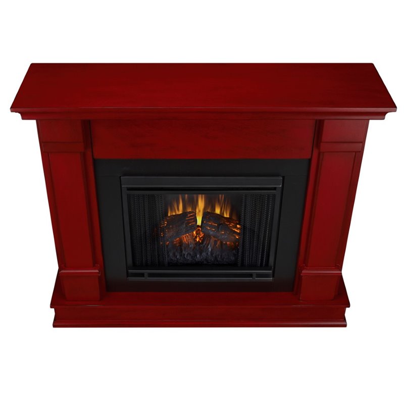 Real Flame Silverton Indoor Electric Fireplace in Rustic Red - G8600E-RR