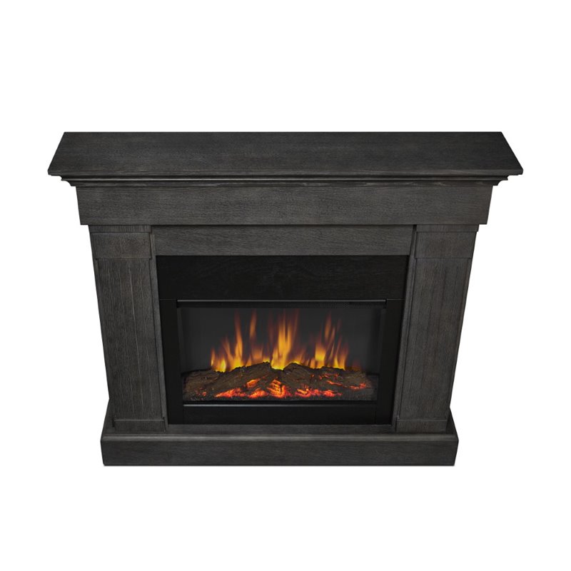 Real Flame Crawford Electric Fireplace in Gray