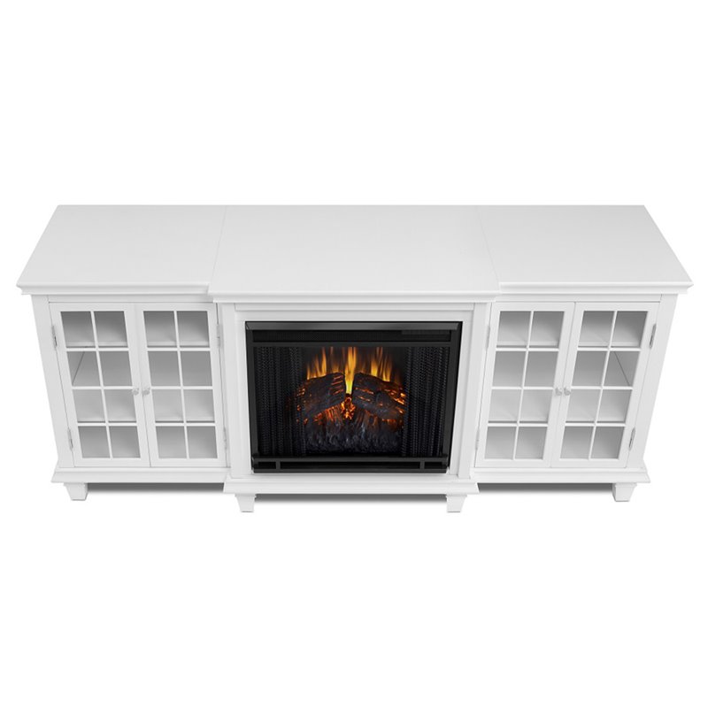 Real Flame Marlowe Fireplace Tv Stand In White 2770e W