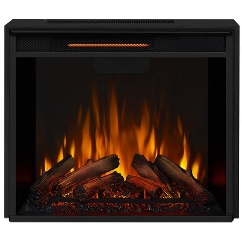 Real Flame Hollis Stainless Steel Electric Fireplace in Matte White