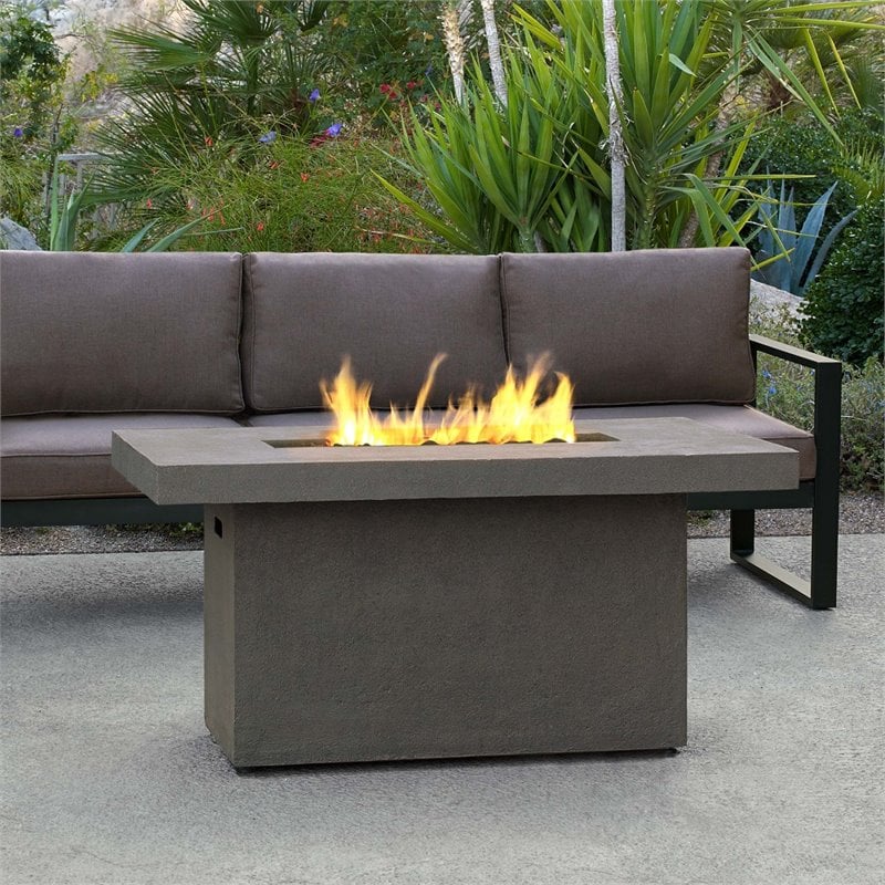Real Flame Ventura Propane Fire Pit in Glacier Gray