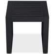 Real Flame Baltic Aluminum Patio End Table in Black (Set of 2)