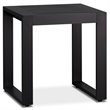 Real Flame Baltic Aluminum Patio End Table in Black (Set of 2)