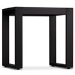 Real Flame Baltic Aluminum Patio End Table in Black (Set of 2)