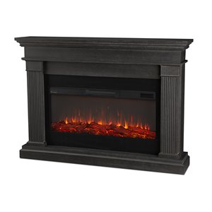 real flame beau electric fireplace in gray
