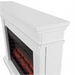 Real Flame Beau Amish Style Solid Wood Electric Fireplace in White