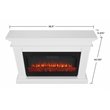 Real Flame Beau Amish Style Solid Wood Electric Fireplace in White