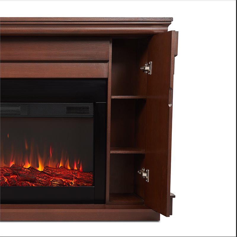 Real Flame Carlisle Electric Fireplace In Chestnut Oak 8230e Co