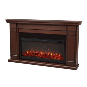 real flame carlisle electric fireplace in chestnut oak