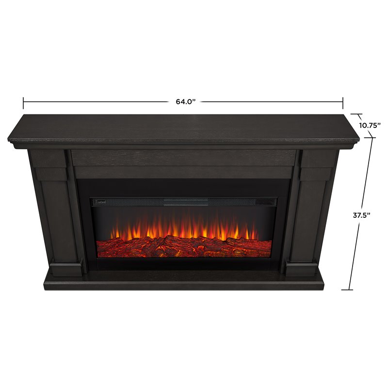 Real Flame Carlisle Electric Fireplace in Gray Cymax Business