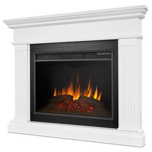 Real Flame Kennedy Grand Corner Electric Fireplace in White