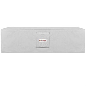 Real Flame Lanesboro 49&quot Fire Pit Protective Cover in Light Gray